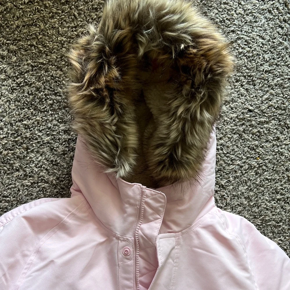 POLO RALPH LAUREN Faux-Fur-Trim Down Parka size L (12-14) NWOT